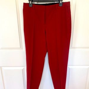 HUGO BOSS red relaxed fit pants size 8